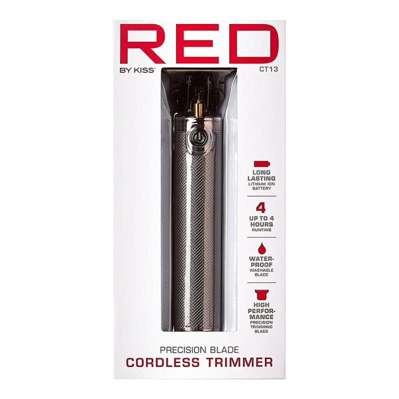 RED BY KISS PRECISION BLADE CORDLESS TRIMMER (COOL GRAY) CT13