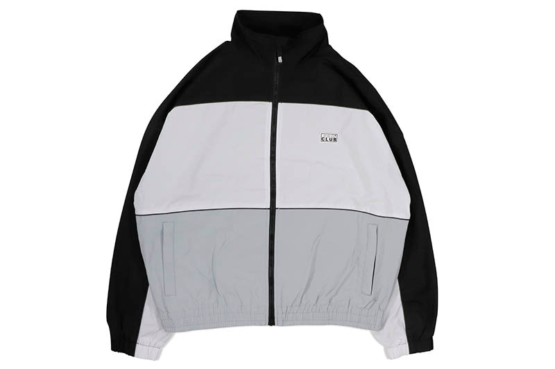 PRO CLUB HEAVYWEIGHT TRACK JACKET (BLACK/WHITE/GRAY) 31PC0302