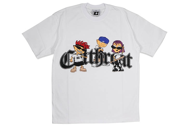 CUTTHROAT ROCKET POWER TEE (WHITE)