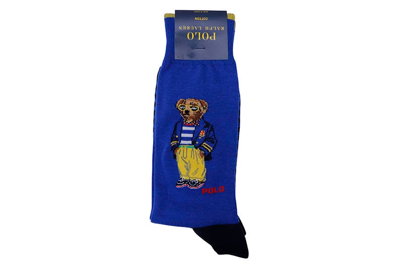 POLO RALPH LAUREN NAUTICAL ADVENTURE BEAR SOCKS (899940:ROYAL)