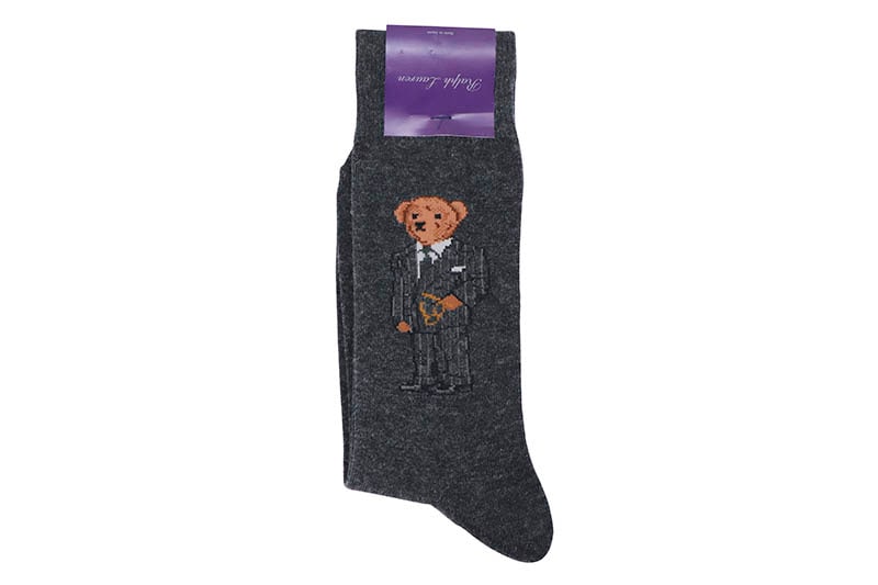 POLO RALPH LAUREN SUIT BEAR SOCKS (86257:GREY HEATHER)