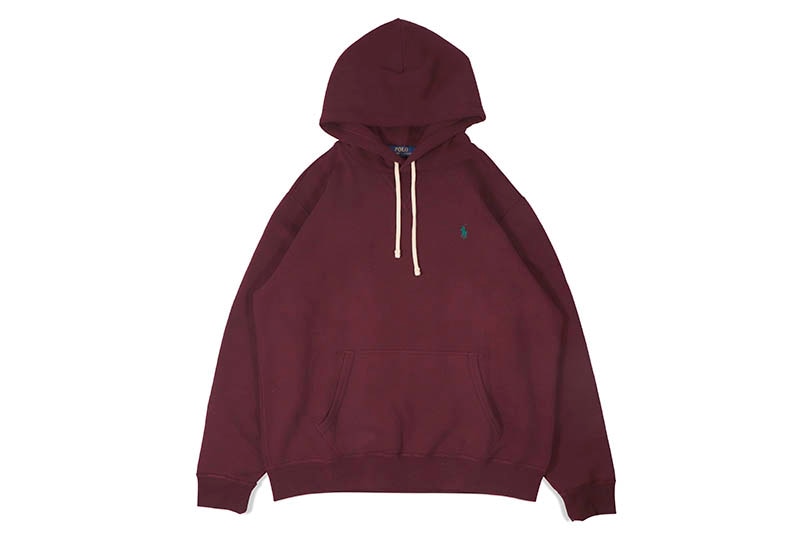 POLO RALPH LAUREN THE RL FLEECE HOODIE (710766778087:HARVARD WINE)