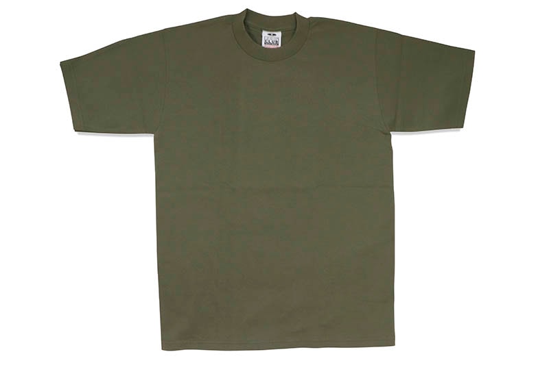 PRO CLUB HEAVYWEIGHT COTTON SHORT SLEEVE CREW NECK T-SHIRT (OLIVE
