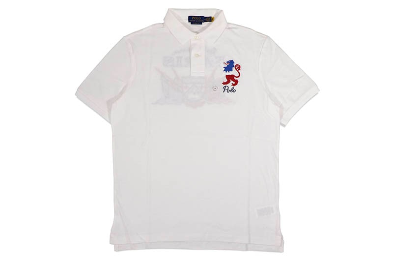 POLO RALPH LAUREN CLASSIC FIT EMBROIDERED MESH POLO SHIRT (710934772001:CLASSIC OXFORD WHITE)