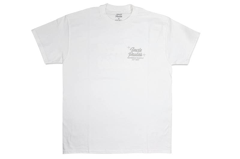 UNCLE PAULIE'S SUPLY TEE (WHITE)