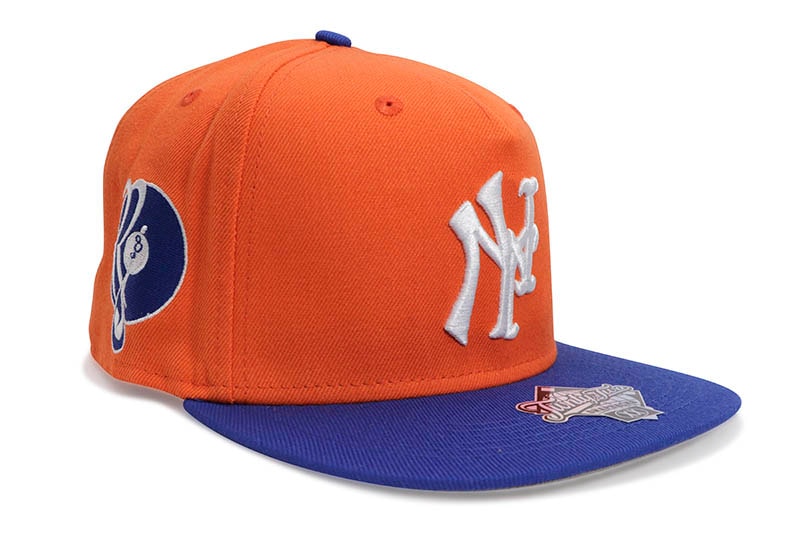 TWNTY TWO YANKMETS RF SNAPBACK CAP (ORANGE/BLUE)