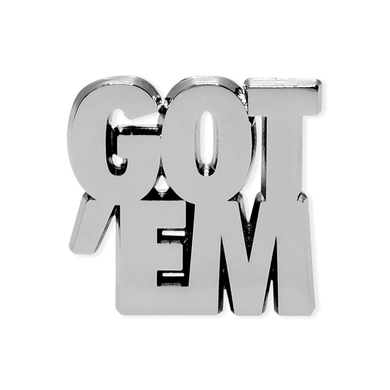 KINGPINZ GOT 'EM LAPEL PIN - SILVER