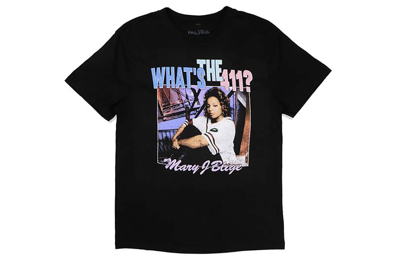 MARY J. BLIGE WHAT'S THE 411? T-SHIRT (BLACK) | Brand,OTR MARY J. BLIGE WHAT'S THE 411? T-SHIRT (BLACK) | Brand,OTR