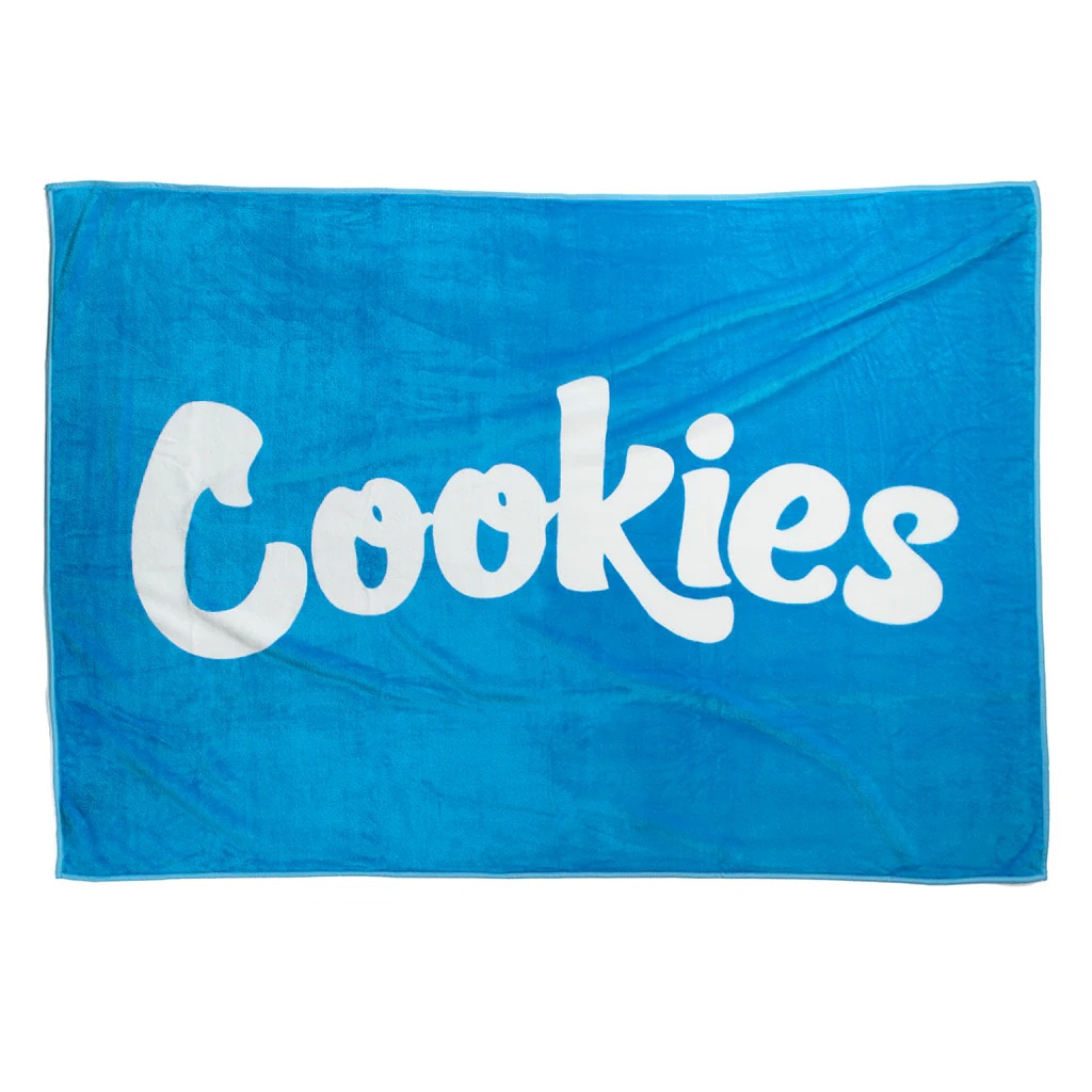COOKIES JACQUARD LOGO BLANKET (BLUE) 1564A6745 CM232AMI06 | Brand