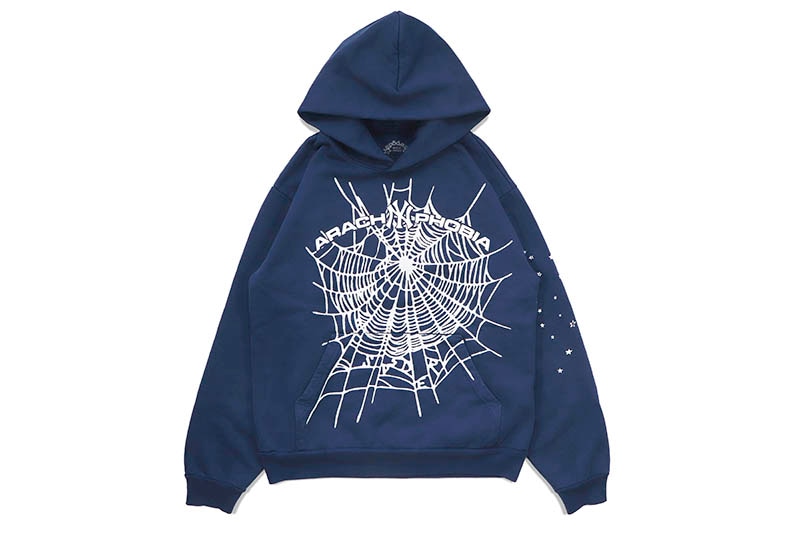 SP5DER ARACH NY PHOBIA HOODIE (NAVY)