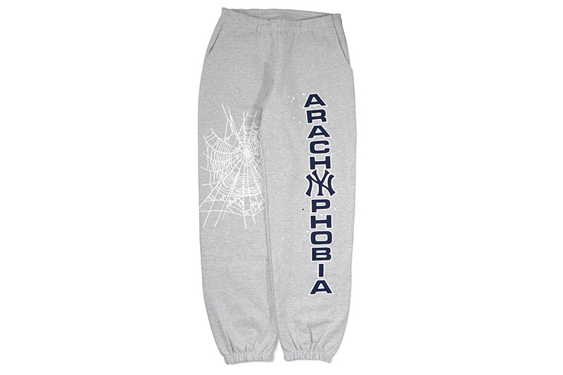 SP5DER ARACH NY PHOBIA SWEAT PANTS (ASH GREY)