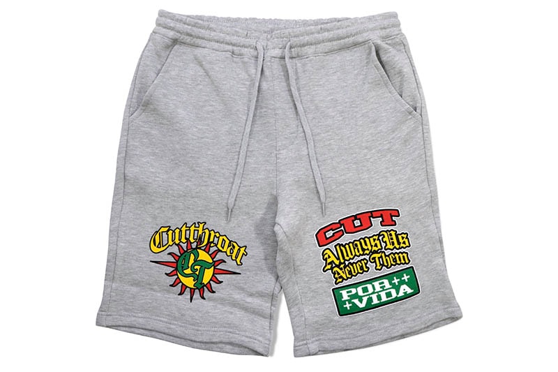 CUTTHROAT FLEECE SHORTS (GREY)