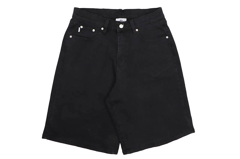PRO CLUB HEAVYWEIGHT BAGGY FIT DENIM SHORT (BLACK) 32PC0604