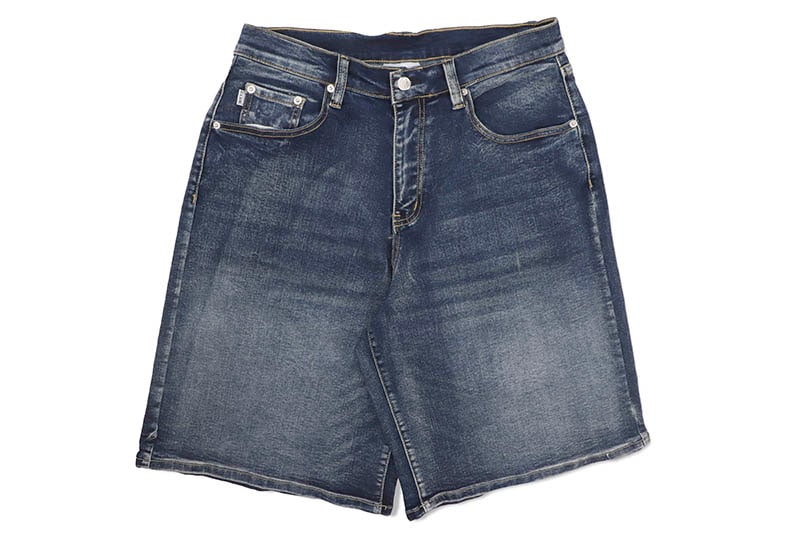 PRO CLUB HEAVYWEIGHT BAGGY FIT DENIM SHORT (DARK STONEWASH