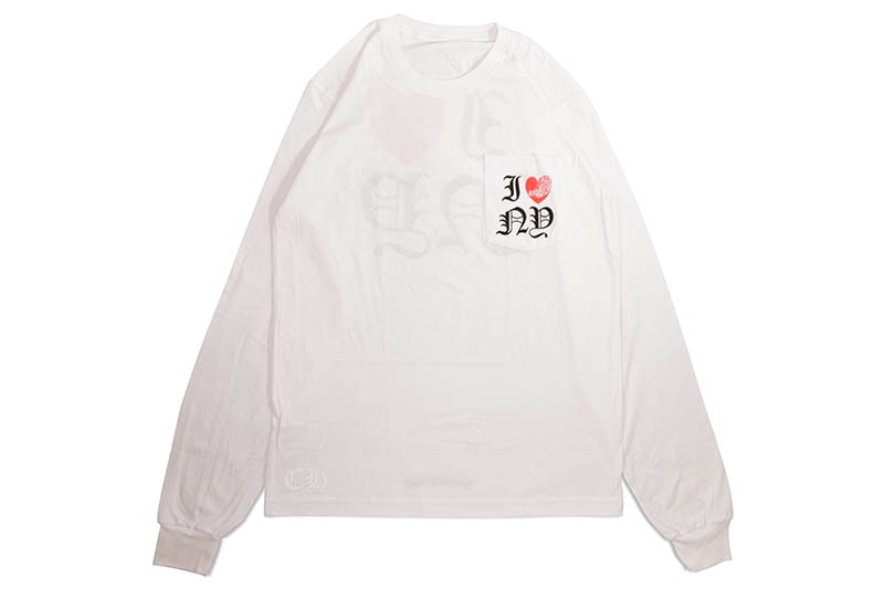 CHROME HEARTS I LOVE NY L/S T-SHIRTS (WHITE)