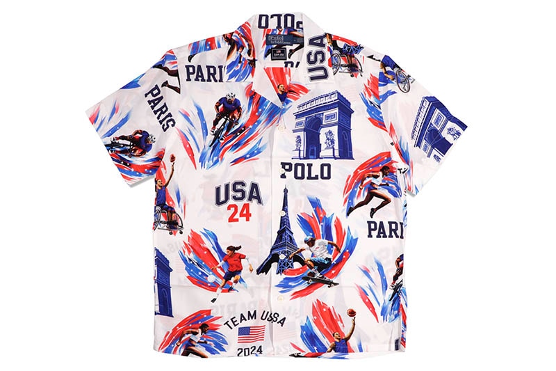 POLO RALPH LAUREN TEAM USA PRINT CAMP SHIRT (710944205001