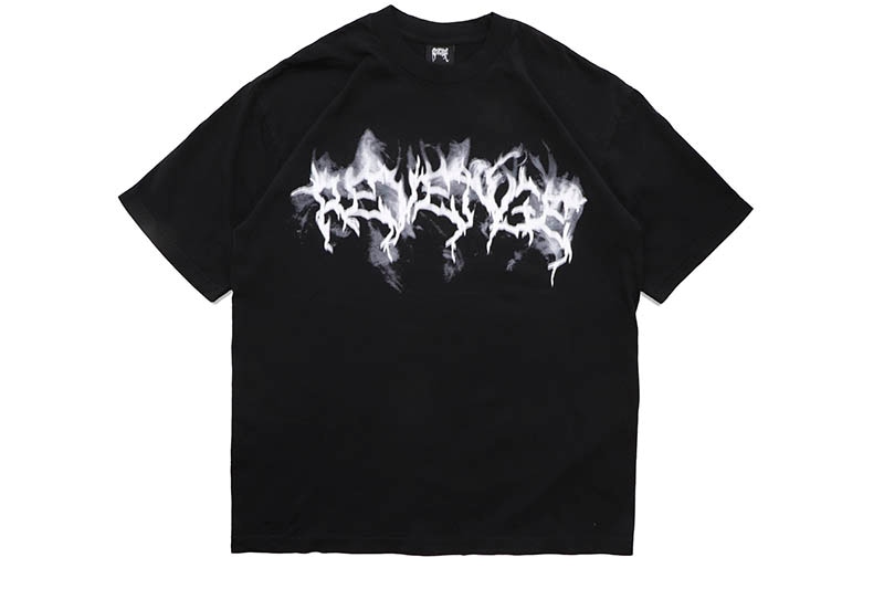 Tシャツ・カットソー Revenge Lightning Smoke Tee REVENGE SMOKE LIGHTNING LOGO TEE (BLACK) | Brand,M-R,REVENGE