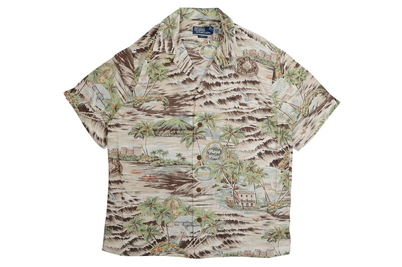 POLO RALPH LAUREN CLASSIC FIT BEACH-PRINT CAMP SHIRT (710942068002