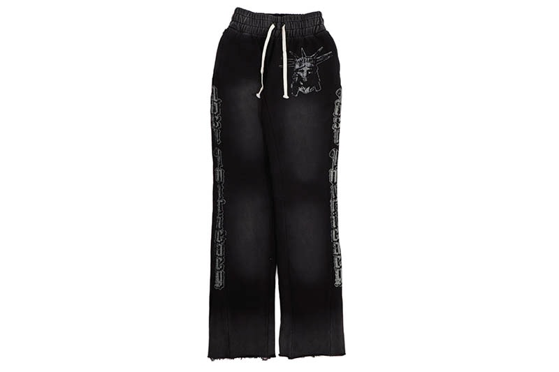 LOST INTRICACY BLACK FLARE PANTS