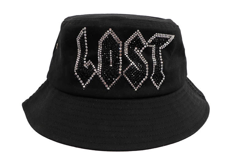 LOST INTRICACY BLACK BUCKET HAT