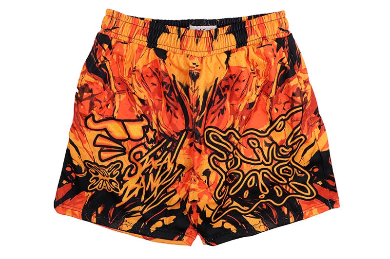 SB STUDIOS SB GRAFFITI SHORTS (ORANGE) | すべての商品 | GROWAROUND