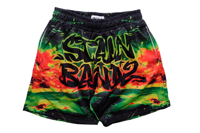 SB STUDIOS SB GLOW SHORTS V2 MULTICOLOR (GREEN/BLACK)