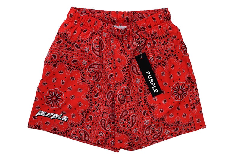 PURPLE BRAND ALL ROUND SHORTS (P504-P13PS:RED)