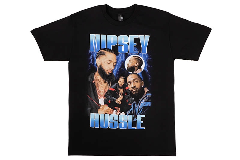 NIPSEY HUSSLE CHAINS GRAPHIC T-SHIRT (BLACK)