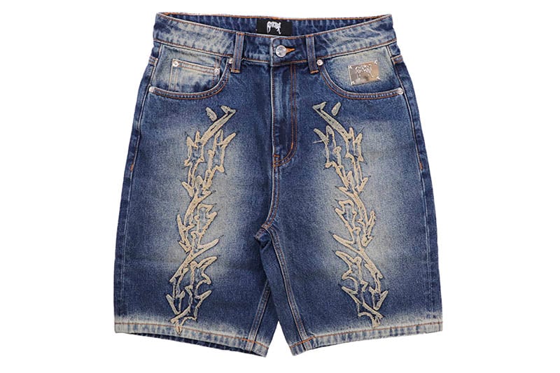 REVENGE THORN DENIM SHORTS (COPPER) | Brand,M-R,REVENGE