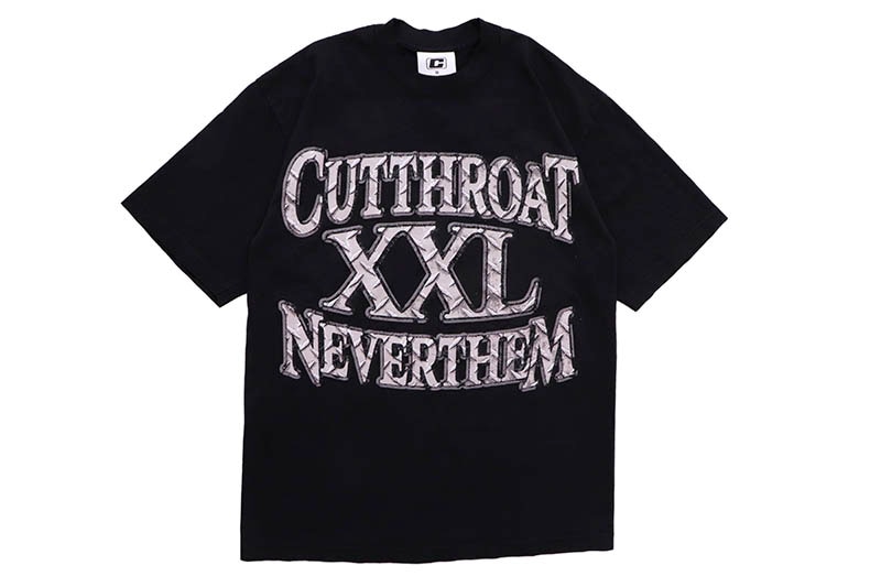 CUTTHROAT XXL NEVER THEM TEE (BLACK) | SALE1 | GROWAROUND（グロウ