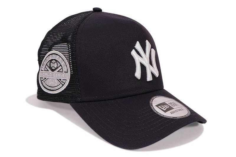 NEW ERA NEW YORK YANKEES 9FORTY A-FRAME TRUCKER CAP (1943 WORLD SERIES SIDE PATCH/NAVY) 14109684