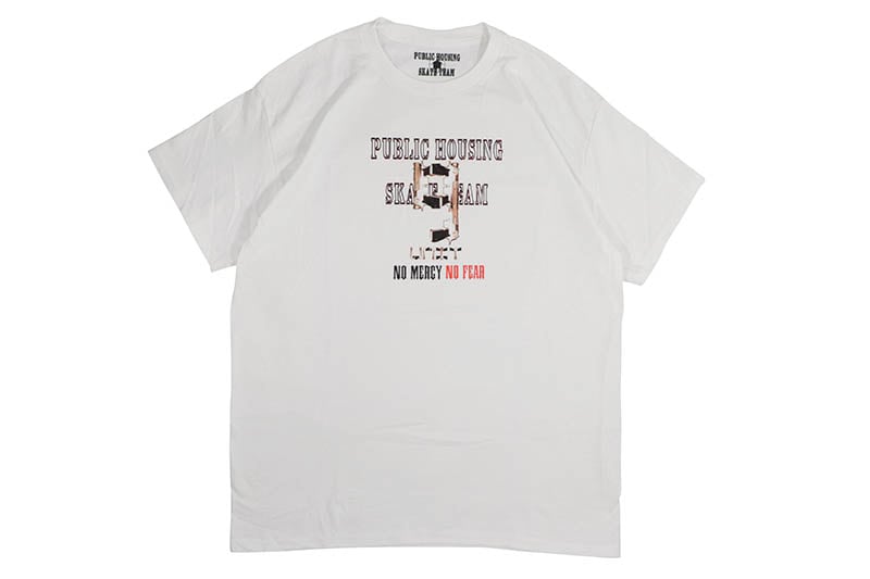 PUBLIC HOUSING SKATE TEAM G-UNIT T-SHIRT (WHITE)