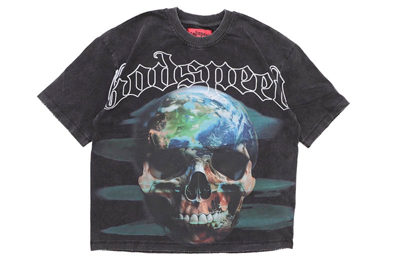 Godspeed スカル ブラックTシャツ GODSPEED SKLOBE T-SHIRT (BLACK WASH) | Brand,G-L,GODSPEED