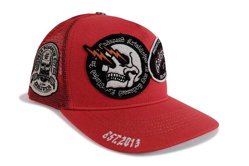 godspeed★グロウアラウンド購入NEWERA GODSPEED GS DUAL PATCH TRUCKER HAT (RED) | Brand,G-L