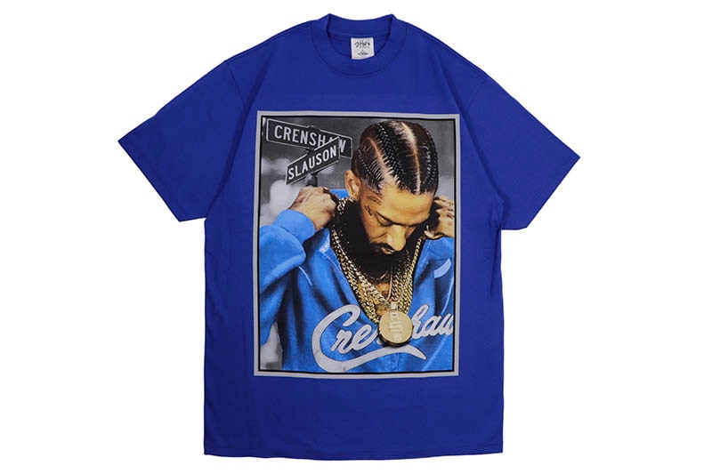 STREET WEAR SUPPLY NIPSEY HUSSLE CRENSHAW T-SHIRT (ROYAL)