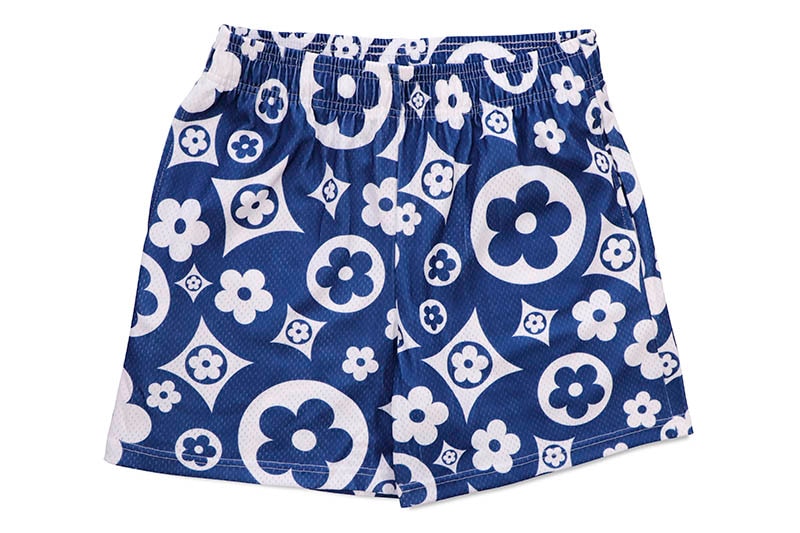 BRAVEST STUDIOS NAVY FLOWER SHORTS