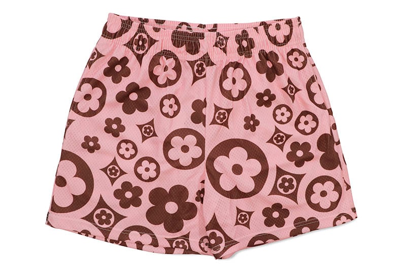 BRAVEST STUDIOS PINK FLOWER SHORTS