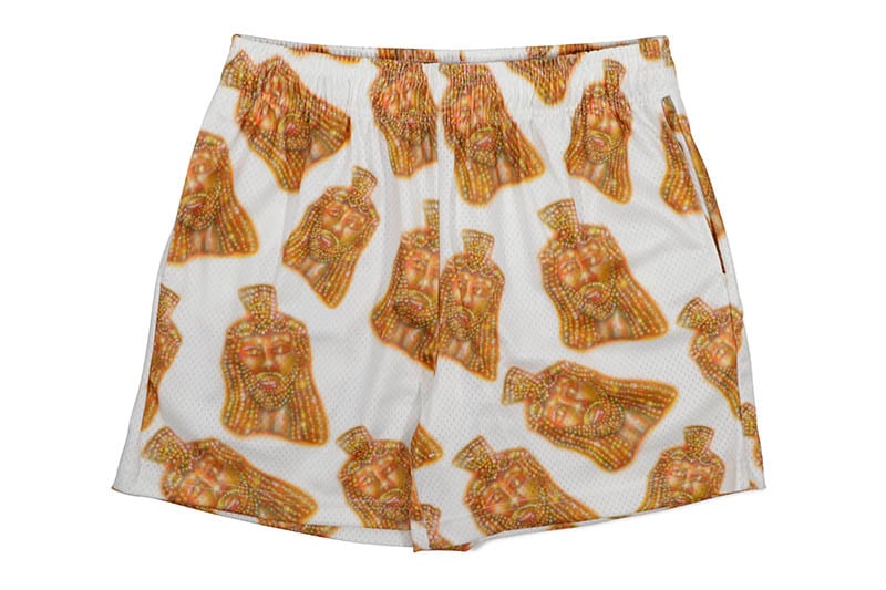 BRAVEST STUDIOS WHITE JESUS SHORTS