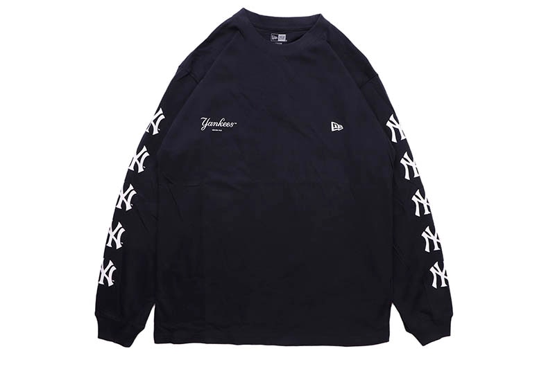 NEW ERA MLB APPAREL NEW YORK YANKEES L/S COTTON TEE (NAVY) 14324714