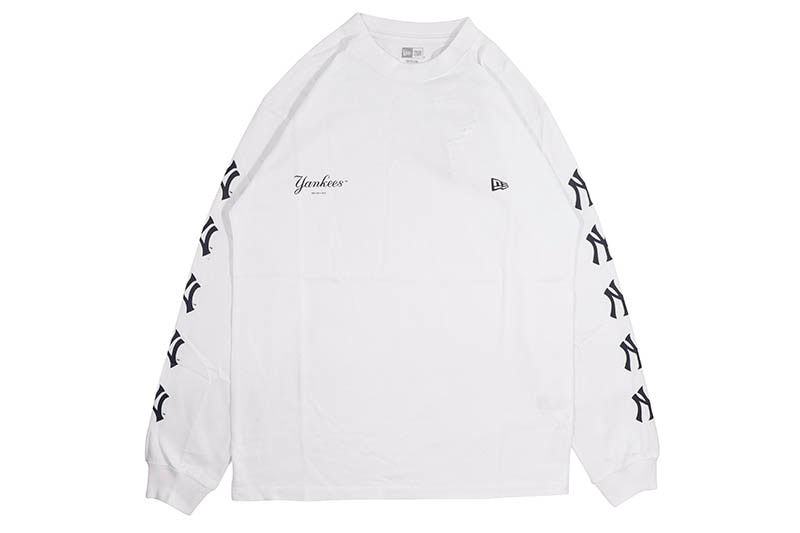 NEW ERA MLB APPAREL NEW YORK YANKEES L/S COTTON TEE (WHITE) 14324713