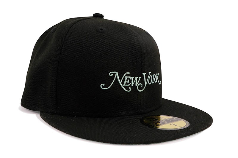 【新品】New Era 59Fifty Fitted Cap　◎US買付品 NEW ERA NEW YORK MAGAZINE 59FIFTY FITTED CAP (BLACK/SEA