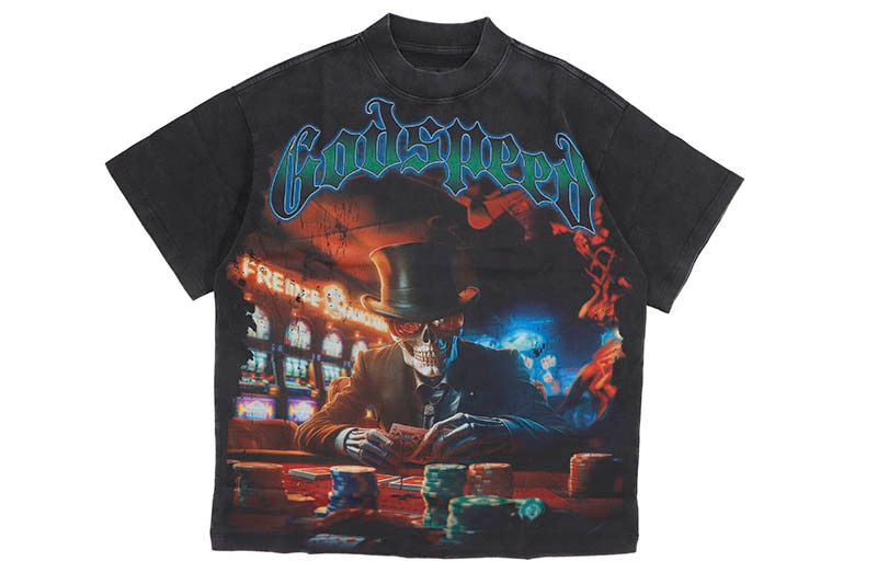 GODSPEED LIFE'S A GAMBLE T-SHIRT (BLACK WASH) | Brand,G-L,GODSPEED
