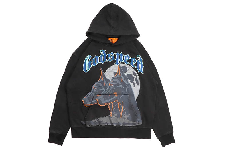 GODSPEED F.T.D EMBROIDERED HOODIE (BLACK) | Brand,G-L,GODSPEED NEW