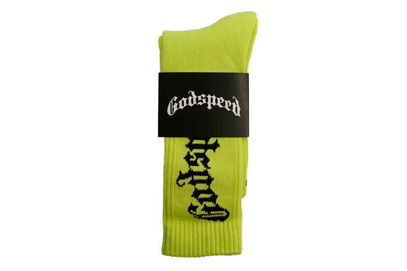 GLOGANG Logo アート ソックス 4種 GODSPEED OG LOGO SOCK (NEON LIME) | Brand,G-L,GODSPEED NEW