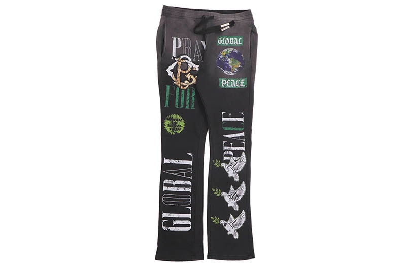 FIRST ROW GLOBAL PEACE FLARE JOGGER (FRB2473:BLACK)