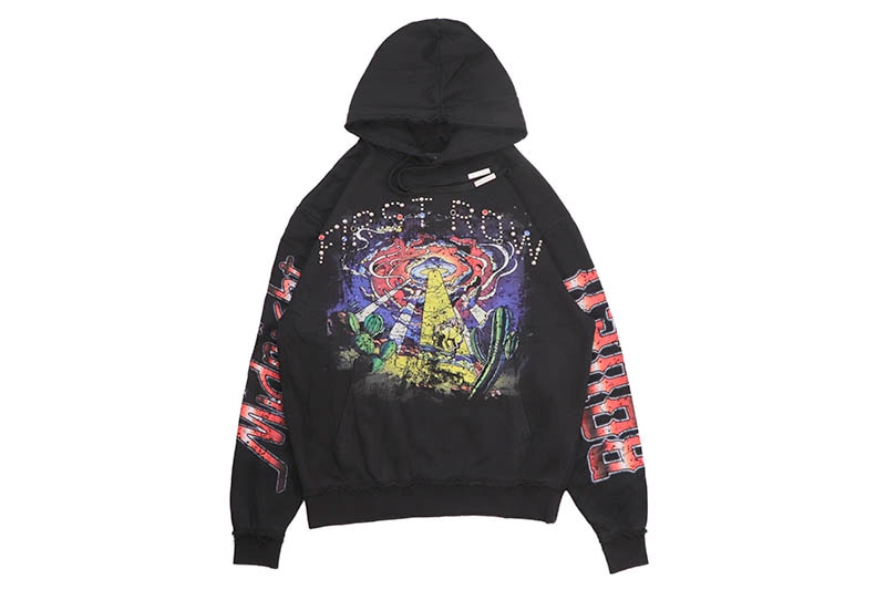 FIRST ROW MIDNIGHT RODEO STRANGER PULLOVER HOODIE (FRF2462:BLACK)