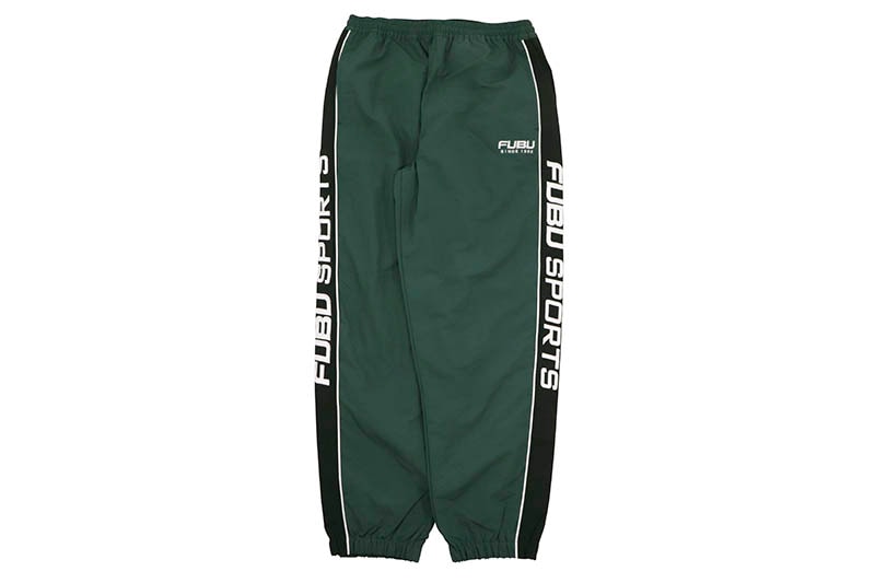 FUBU NYLON TRACK PANTS (FAM-42501:GREEN)