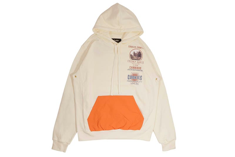 COOKIES WORKWEAR FRENCH TERRY PULLOVER HOODIE (OFF WHITE) CM243HFC12
