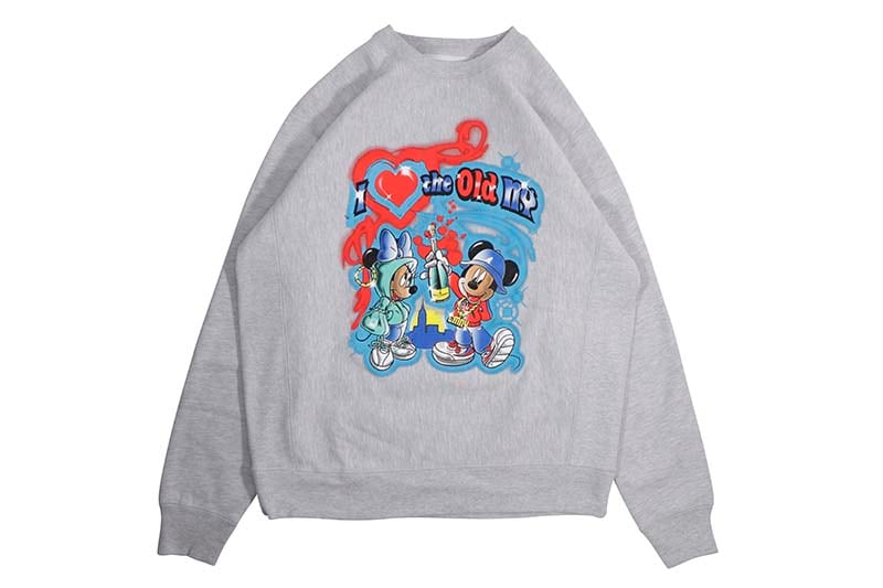 CLASSIC MATERIAL NY I LOVE THE OLD NY CREW SWEAT (GREY)