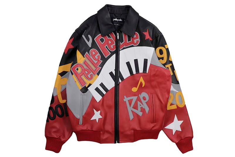 Pelle Pelle 50 YEARS OF HIP HOP JACKET (324-37492-BCM:BLACK/CABERNET/GREY/MAIZE)